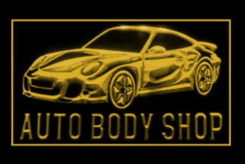 Auto Body Shop LED Neon Sign